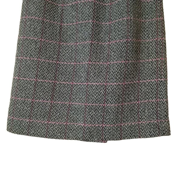 Talbots Petites Women's Size 2 Wool Blend Multicolor Textured Lined Skirt - Picture 3 of 4